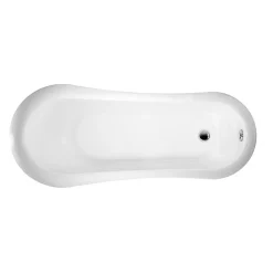 Rogier & Mothes Baignoire ancienne retro sur pieds RICHMOND Blanche 155 cm Pieds d'Aigle Chromes* Baignoire Îlot
