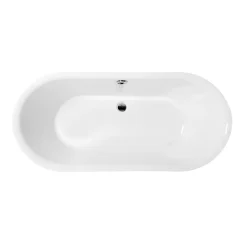 Rogier & Mothes Baignoire ancienne retro sur pieds SURRY HILLS Blanche 165 cm Pieds d'Aigle Cuivre rouge vieilli* Baignoire Îlot