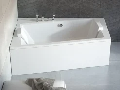 Azura Home Design Baignoire angle gauche ZIANIGI avec tablier - 150cm
