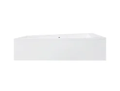 Besco Baignoire asymétrique + tablier blanc + repose tête - INTIMA DUO - 170 x 125 cm - Droite* Baignoire Asymétrique