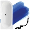 Badland Baignoire asymétrique 150 x 75 Gauche AVITA SLIM acrylique blanc, sans Habillage + Pieds + Vidage à chromé* Baignoire D'Angle