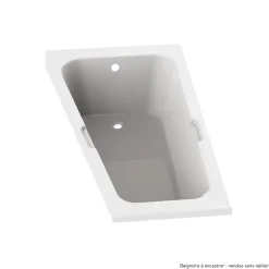 Valentin Baignoire asymétrique angle gauche Chaloop L.160 x l.90 cm sans tablier* Baignoire Asymétrique