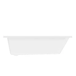 GoodHome Baignoire asymétrique droite 160x90 cm, blanc, Teesta