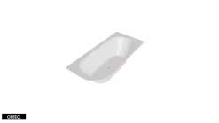 Besco Baignoire Asymétrique sans Tablier - 180 x 80 cm - AVITA SANS TABLIER - DROITE - 1 REPOSE-TÊTE OFFERT* Baignoire Asymétrique