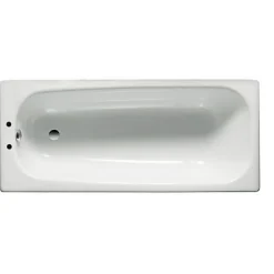 Roca Baignoire avec pieds CONTESA 160x70cm percée 2 trous avec pieds en acier blanc - - A235997000