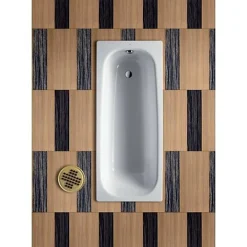 Roca Baignoire avec pieds CONTESA 150x70cm percée un trou en acier blanc - - A236096000