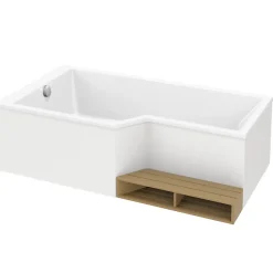Jacob Delafon Baignoire bain douche 180 x 90 cm Neo blanc brillant gauche* Baignoire Droite