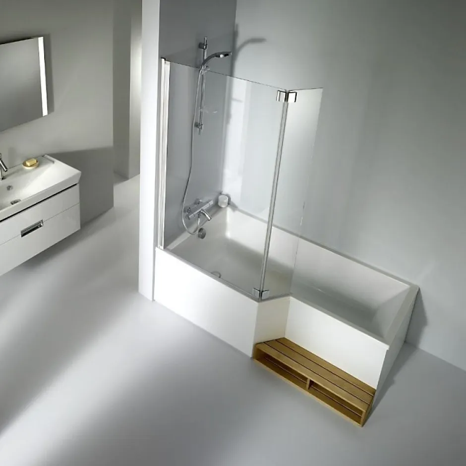 Jacob Delafon Baignoire bain douche 150 x 80 cm Neo blanc brillant gauche