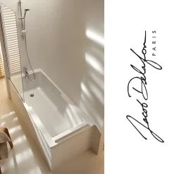 Jacob Delafon Baignoire bain douche Struktura + pare bain + étagère 170 X 75