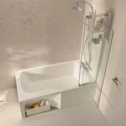 Jacob Delafon Baignoire bain douche Malice version droite Blanc brillant 160 x 85