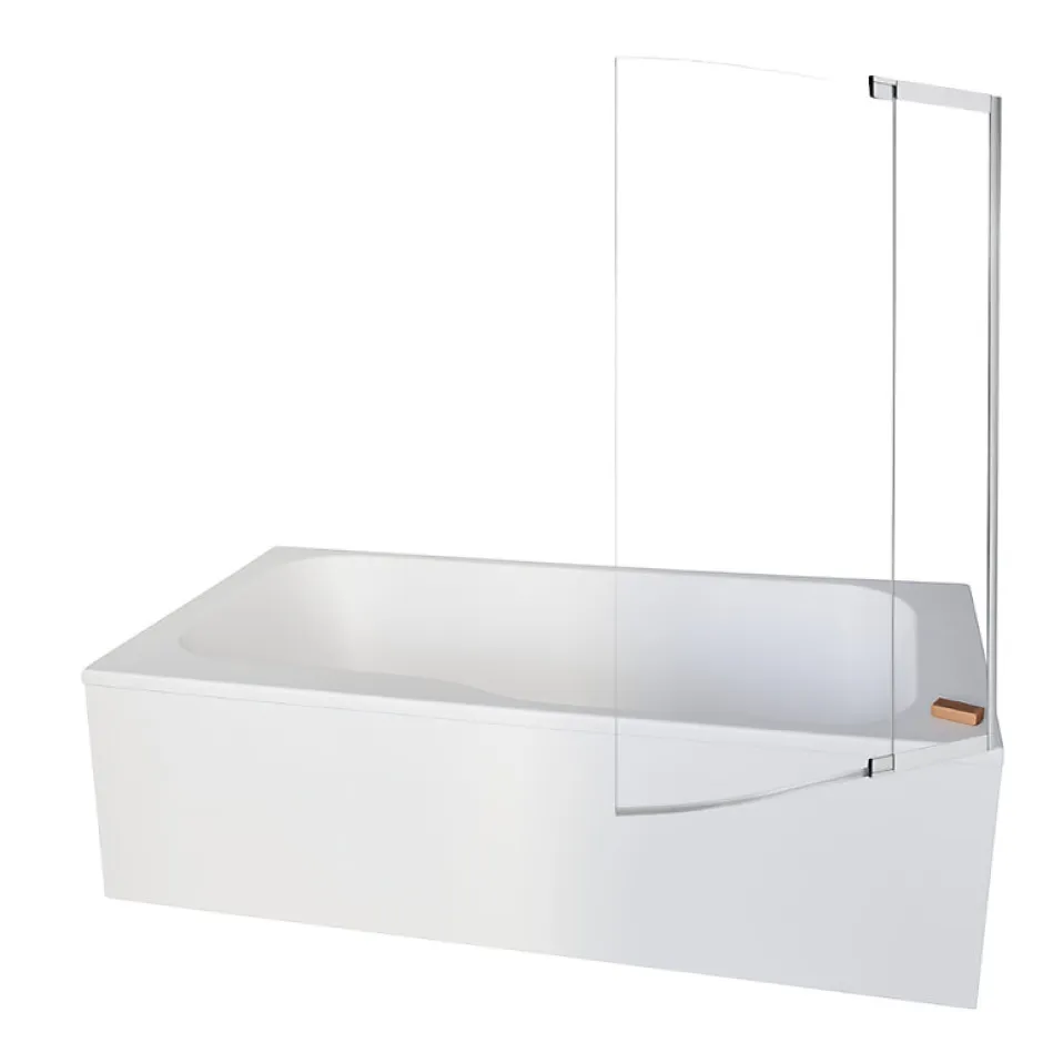 Jacob Delafon Baignoire bain douche Malice antidérapante + pare bain 160 x 85, version droite* Baignoire Droite