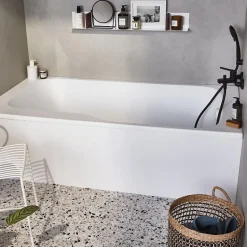Jacob Delafon Baignoire bain douche Malice antidérapante + pare bain 160 x 85, version droite* Baignoire Droite