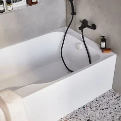 Jacob Delafon Baignoire bain douche Malice antidérapante + pare bain 160 x 85, version droite* Baignoire Droite