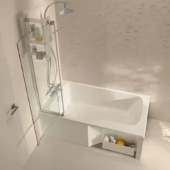 Jacob Delafon Baignoire bain douche Malice, version gauche Blanc brillant 170 x 90* Baignoire Droite