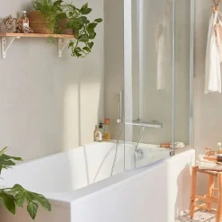 Jacob Delafon Baignoire bain douche Malice antidérapante, version droite 170x90 cm Blanc mat* Baignoire Droite
