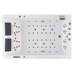 Archipel Baignoire balneo LORD DUO BLANC 2 places 185X120 - DROITE* Baignoire Balnéo
