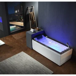 Archipel Baignoire balneo LORD SOLO BLACK 1 place 170x75 - DROITE* Baignoire Balnéo