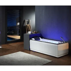 Archipel Baignoire balneo LORD SOLO BLACK 1 place 170x75 - DROITE* Baignoire Balnéo