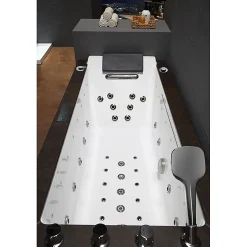 Archipel Baignoire balneo LORD SOLO BLACK 1 place 170x75 - DROITE* Baignoire Balnéo