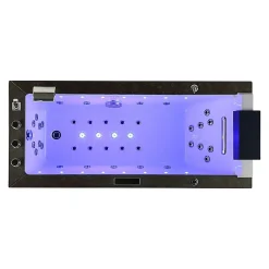 Archipel Baignoire balneo LORD SOLO BLACK 1 place 170x75 - GAUCHE* Baignoire Balnéo