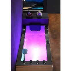 Archipel Baignoire balneo LORD SOLO BLACK 1 place 170x75 - GAUCHE* Baignoire Balnéo