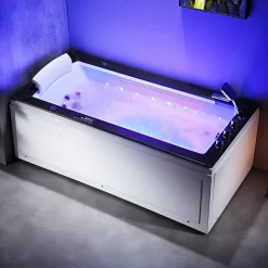 Archipel Baignoire balneo LORD SOLO MAX BLACK 1 place 180X90 - DROITE