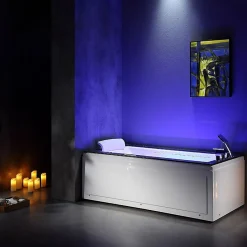 Archipel Baignoire balneo LORD SOLO MAX BLACK 1 place 180X90 - DROITE