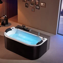 Archipel Baignoire balneo NEO BLACK 1 place 180x86