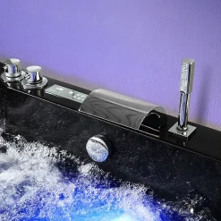 Archipel Baignoire balneo RIVIERA BLACK 1 place 180x90