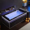 Archipel Baignoire balneo Thérapeutique ALTESS BLACK 180 2 places - 180x90
