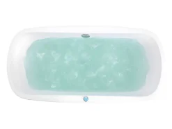 Vente-unique Baignoire balnéo à leds SIRGAO - 1 place - 155L - 150x75 cm - Blanche* Baignoire Balnéo