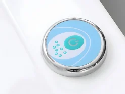 Vente-unique Baignoire balnéo à leds SIRGAO - 1 place - 155L - 150x75 cm - Blanche* Baignoire Balnéo