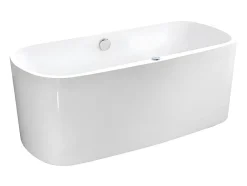 Vente-unique Baignoire balnéo à leds SIRGAO - 1 place - 155L - 150x75 cm - Blanche* Baignoire Balnéo