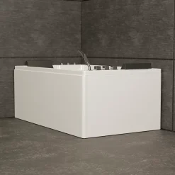 Spalina Baignoire balnéo 2 places droite Brava Duo 170x100 cm, blanc, by