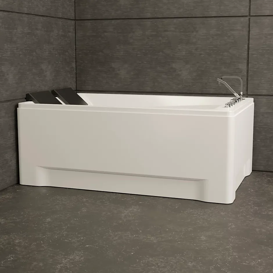 Spalina Baignoire balnéo 2 places droite Tonsay Duo 180x120 cm, blanc, by* Baignoire Balnéo
