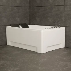 Spalina Baignoire balnéo 2 places droite Tonsay Duo 180x120 cm, blanc, by* Baignoire Balnéo