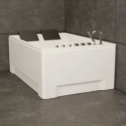 Spalina Baignoire balnéo 2 places droite Tonsay Duo 180x120 cm, blanc, by* Baignoire Balnéo