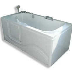 Eliteshopping Baignoire balnéo avec porte à gauche 153 x 76 cm Oleander* Baignoire À Porte