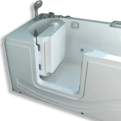 Eliteshopping Baignoire balnéo avec porte à gauche 153 x 76 cm Oleander* Baignoire À Porte