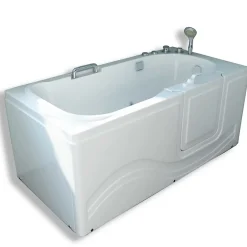 Eliteshopping Baignoire balnéo avec porte à droite 153 x 76 cm Pansy
