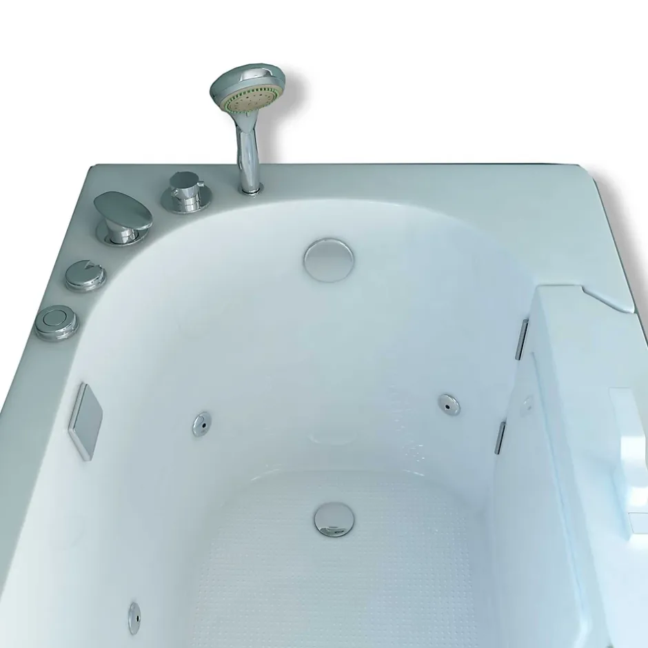 Eliteshopping Baignoire balnéo avec porte à droite 153 x 76 cm Pansy