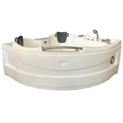 Eliteshopping Baignoire Balnéo blanc 150 X 150 cm Chromothérapie 9 jets Alyssa* Baignoire Balnéo