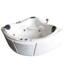 Eliteshopping Baignoire Balnèo blanc 150 X 150 cm pour 2 personnes 6 jets Anemone