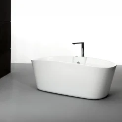 Spalina Baignoire balnéo îlot Tao Bulle 170x80 cm, blanc, By