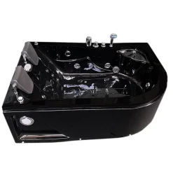 Eliteshopping Baignoire Balnèo Noir 170 X 115 cm 15 jets pour deux personnes Black Tulip* Baignoire Balnéo