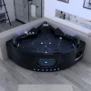 Distribain Baignoire balnéo Noire Corleone 48 jets Whirlpool* Baignoire Balnéo