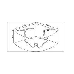Distribain Baignoire balnéo Noire Corleone 48 jets Whirlpool* Baignoire Balnéo