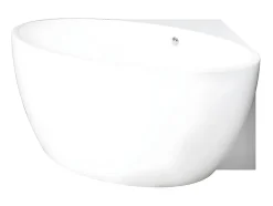 Vente-unique Baignoire d'angle - 197 L - 127 x 127 x 58 cm - Blanche - Acrylique - GOURAMI* Baignoire D'Angle