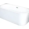 Vente-unique Baignoire d'angle - 201 L - 150 x 75 x 59 cm - Blanche - Acrylique - Angle gauche - PONTICOLA* Baignoire D'Angle