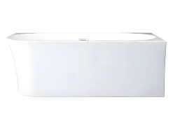 Vente-unique Baignoire d'angle - 201 L - 150 x 75 x 59 cm - Blanche - Acrylique - Angle droit - PONTICOLA* Baignoire D'Angle